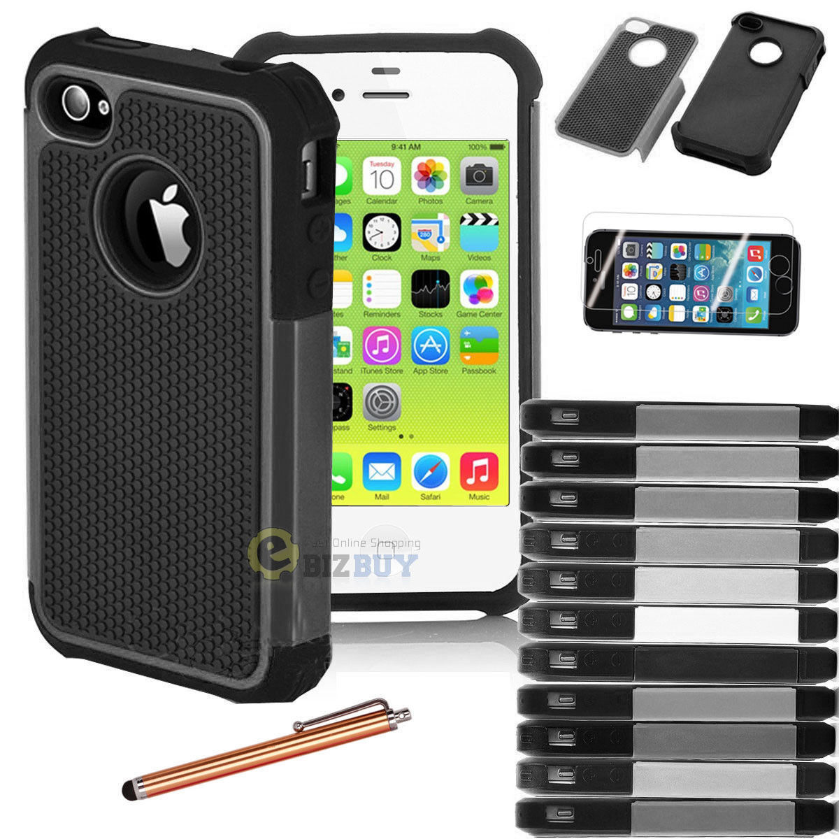 iPhone 5C Colorful Heavy Duty Hybrid Rugged Hard Case