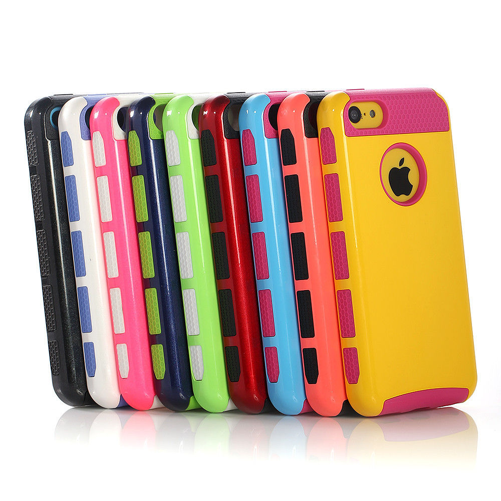 iPhone 5C Colorful Heavy Duty Hybrid Rugged Hard Case