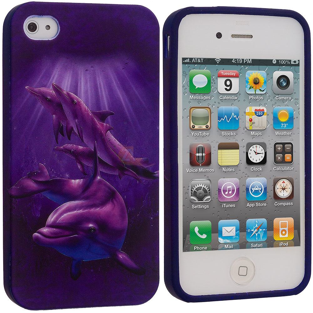 PURPLE DOLPHIN IPHONE 4/4S
