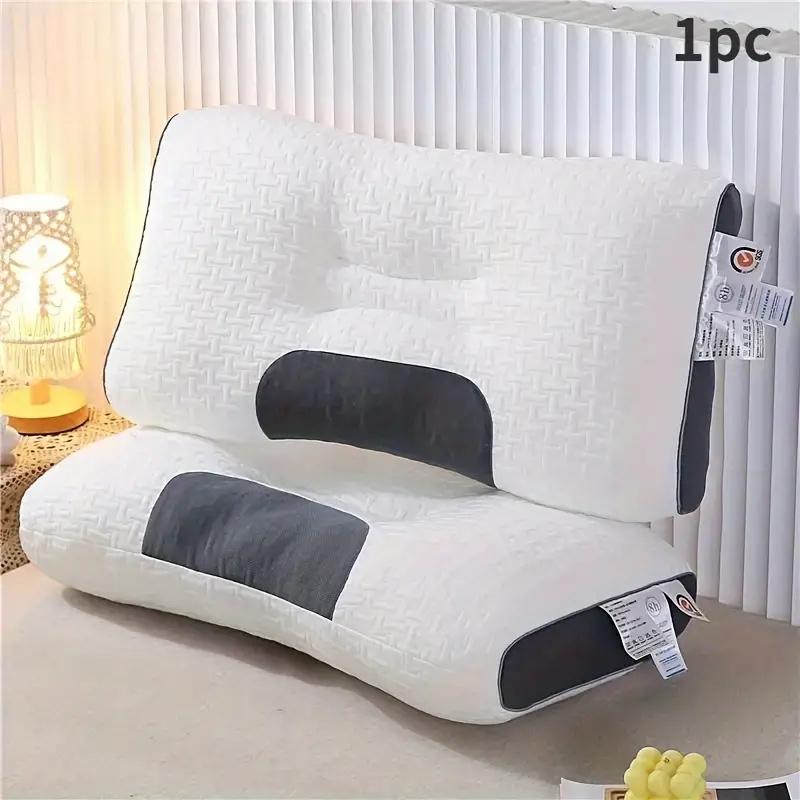 1pc Knitted Pillow SP Neck Protection, Sleep Massage Pillow Core