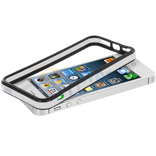 WHITE TPU BUMPER IPHONE 5/5S